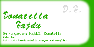 donatella hajdu business card